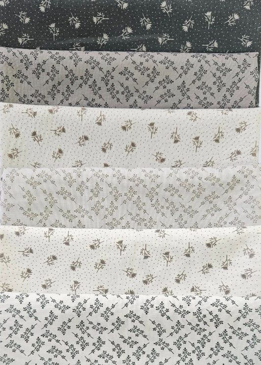 Fat Quarter Bundle - Greydiation - 100% Cotton Fabric