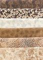 Fat Quarter Bundle - Blender Browns - 100% Cotton Fabric