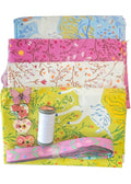 Half Yard Stash Bundle - Fairytale Unicorns - Inc 4 x fabrics, DMC thread, ribbon & buttons - Crafts and Quilts