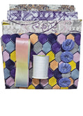 Half Yard Stash Bundle - Chiffon - Inc 4 x fabrics, thread, ribbon & buttons