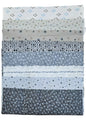 Fat Eighths Bundle - Dusky Blue Notes - 100% Cotton Fabric