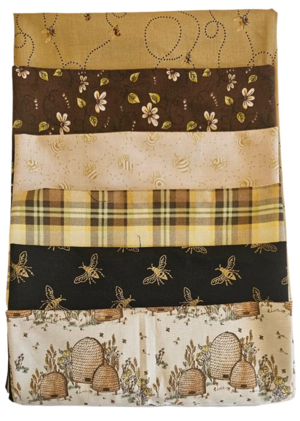 Fat Quarter Bundle - Bee Keeping - 100% Cotton Fabric
