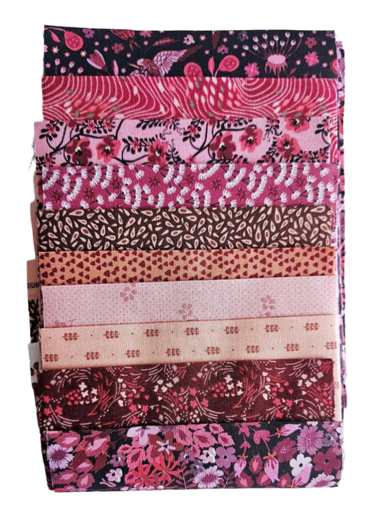 5" Charm Roll - Pretty Paradise - 10 100% Cotton Strips