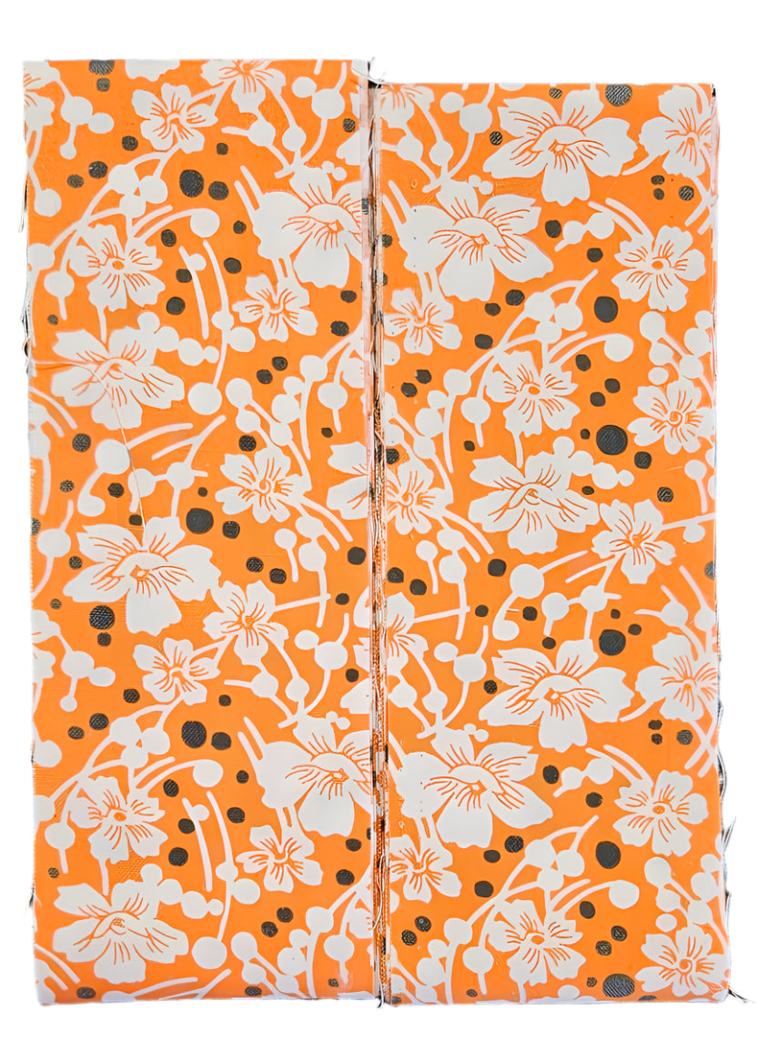 2.5" Border Bindings - Four 2.5" x 108" Strips - Orange Bloom