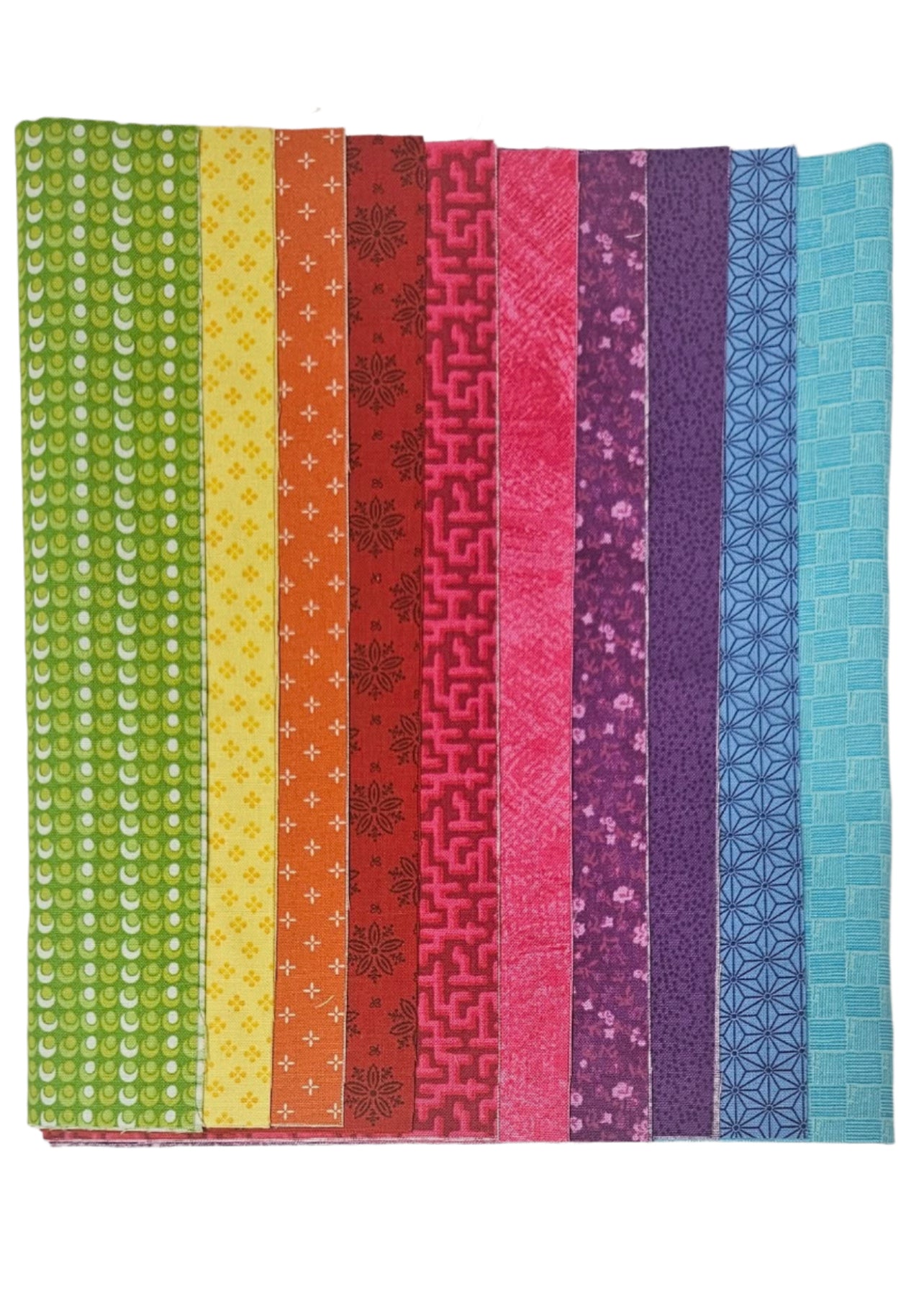Layer Cake  - Blend Rainbow - Twenty 10" Squares 100% Cotton Fabric Bundle