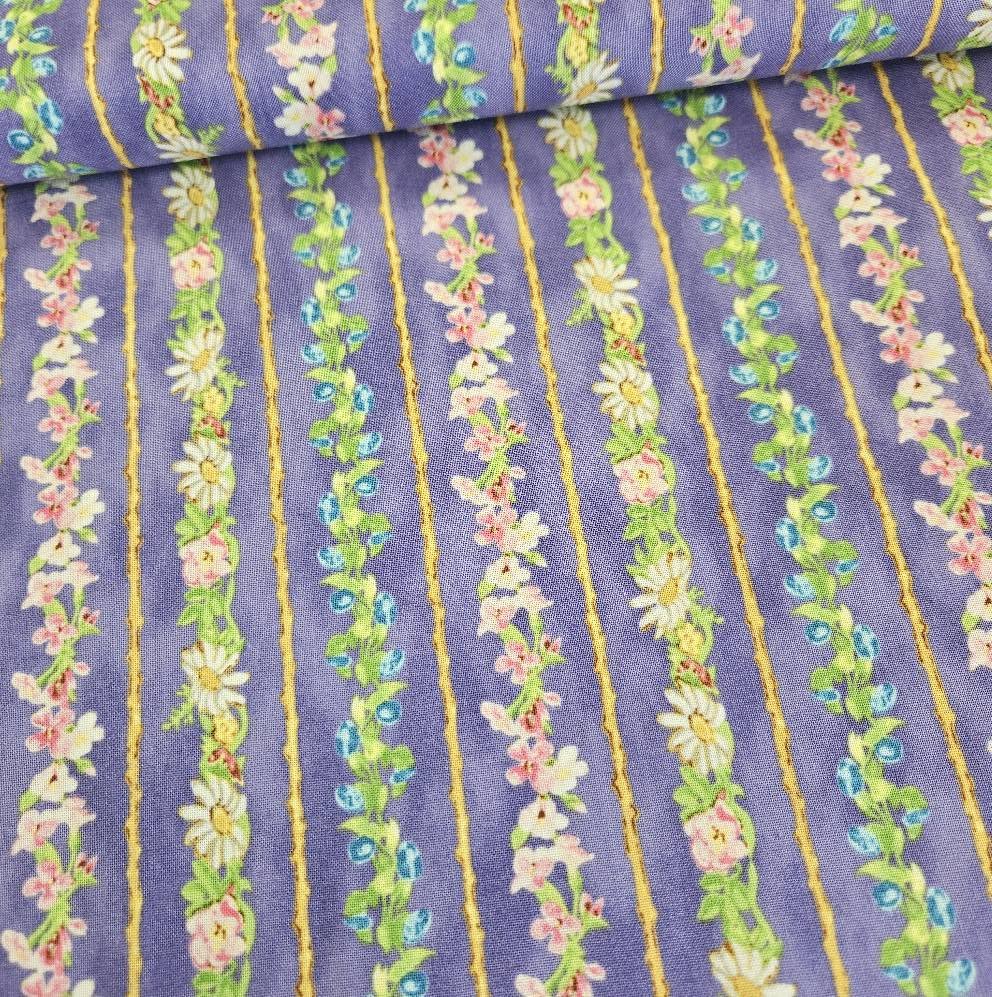 Benartex - Childs Garden of Verses Purple 100% Cotton Fabric