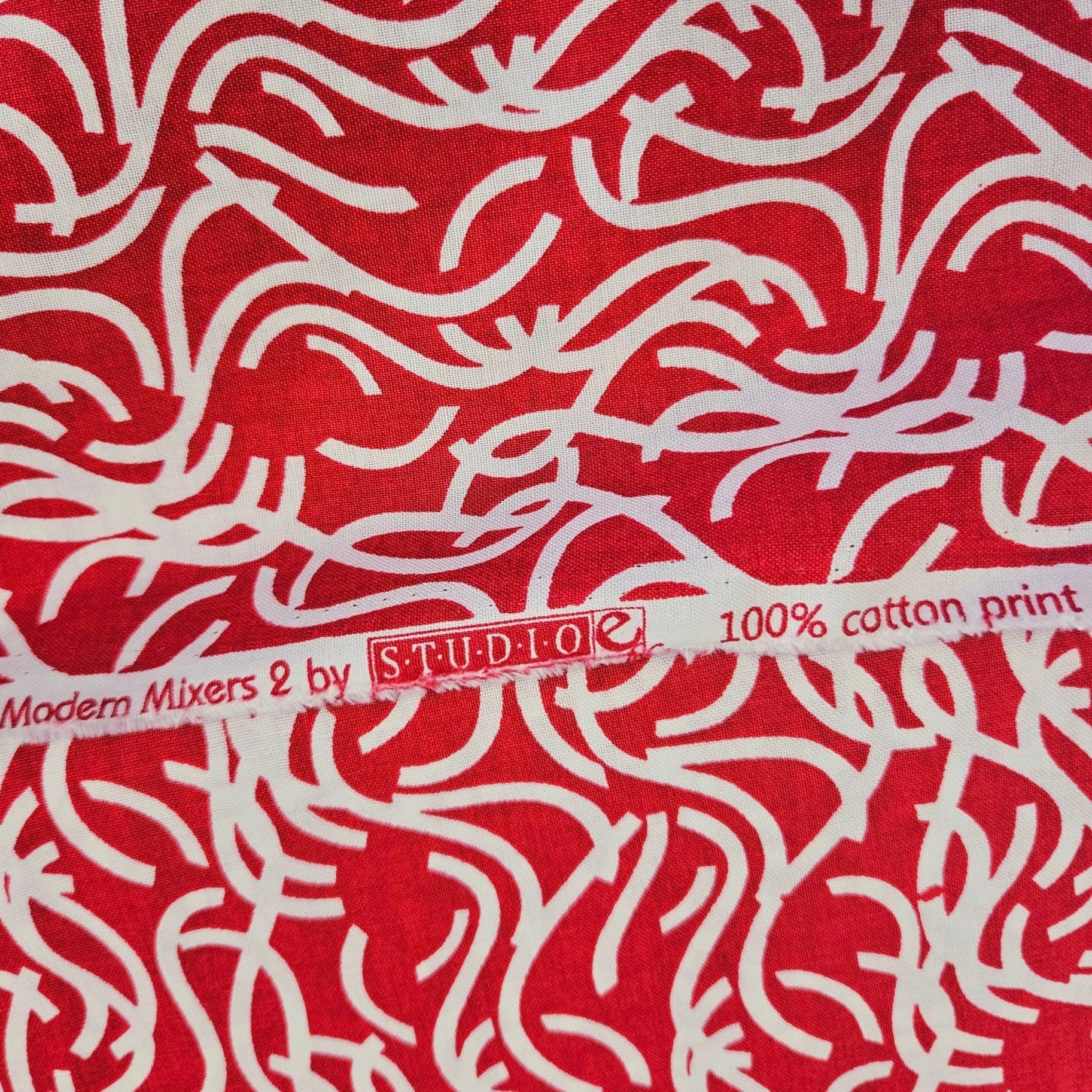 Studio E - Modern Mixers Red 100% Cotton Fabric