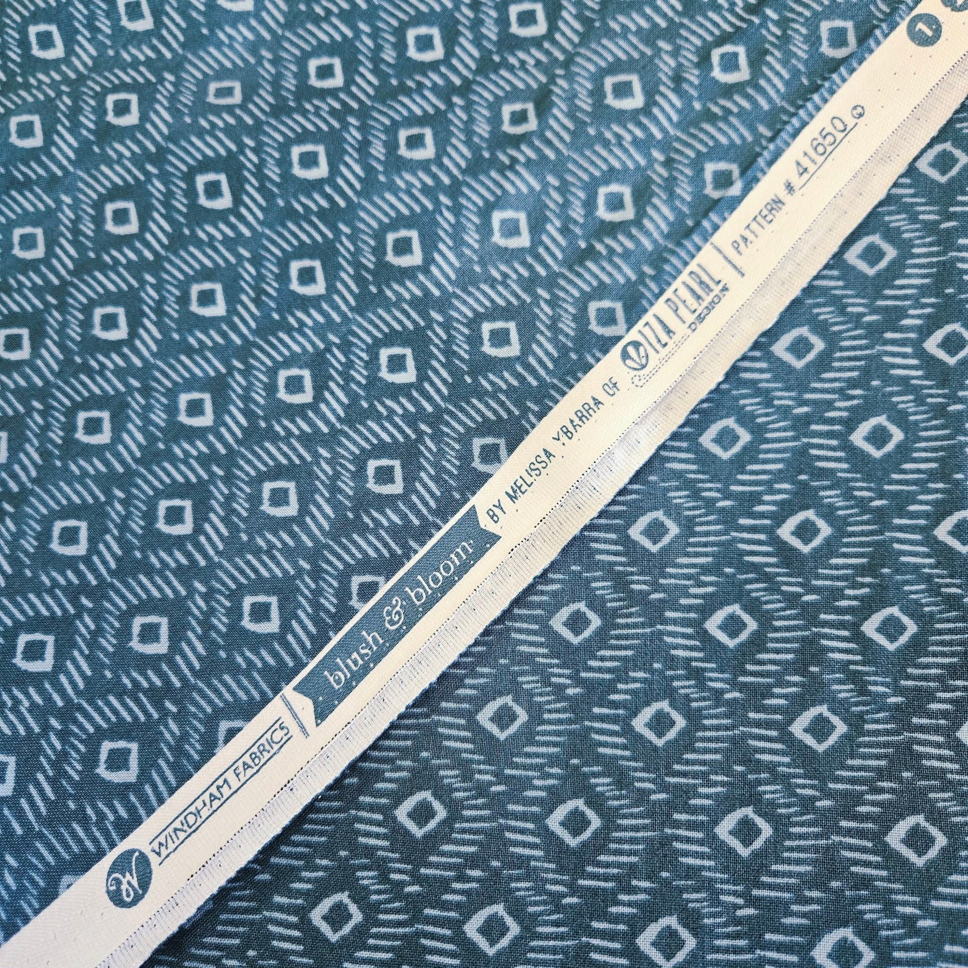 Windham Fabrics - Blush & Bloom Blue 41650 100% Cotton Fabric