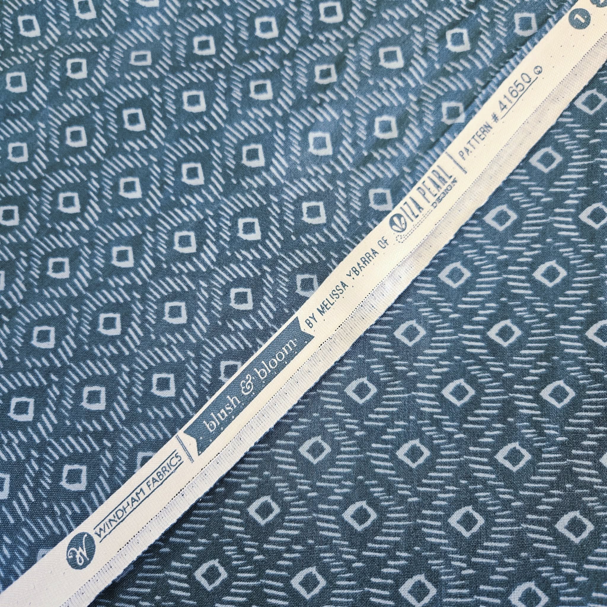 Windham Fabrics - Blush & Bloom Blue 41650 100% Cotton Fabric