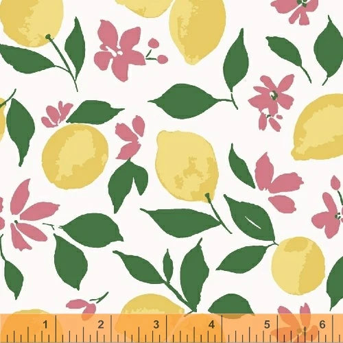 Windham Fabrics - Pink Lemonade Lemons 51322-2 100% Cotton Fabric