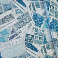 Stof - Knitting Nook Blue 100% Cotton Fabric