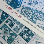 Stof - Knitting Nook Blue 100% Cotton Fabric