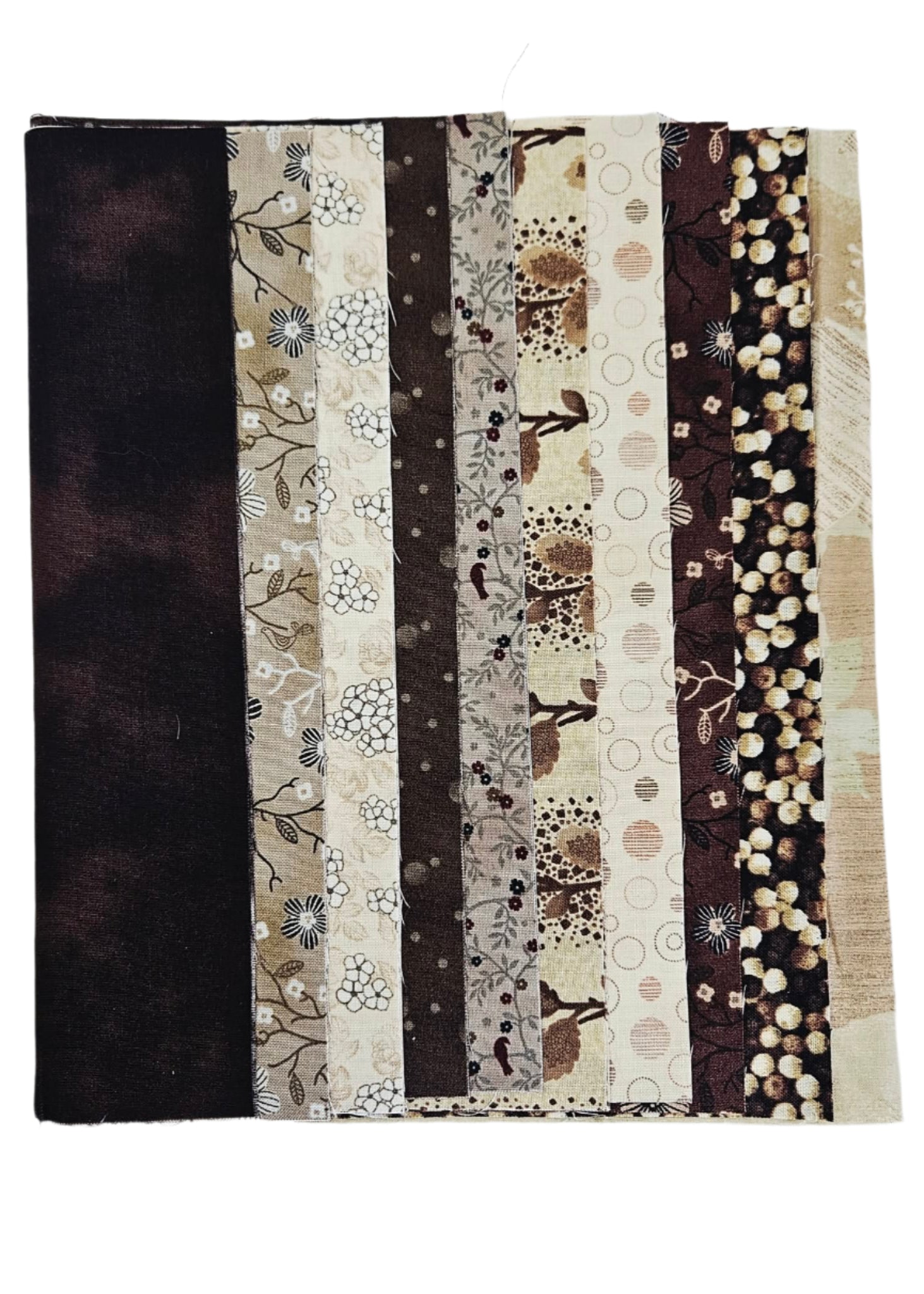 Layer Cake  - Coffee & Cream - Twenty 10" Squares 100% Cotton Fabric Bundle