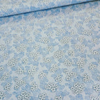 Stof - Quilters Basics Style Blossom Blue 100% Cotton Fabric