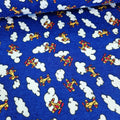 Camelot Cottons - Planes Blue 21179901B Brushed 100% Cotton Fabric