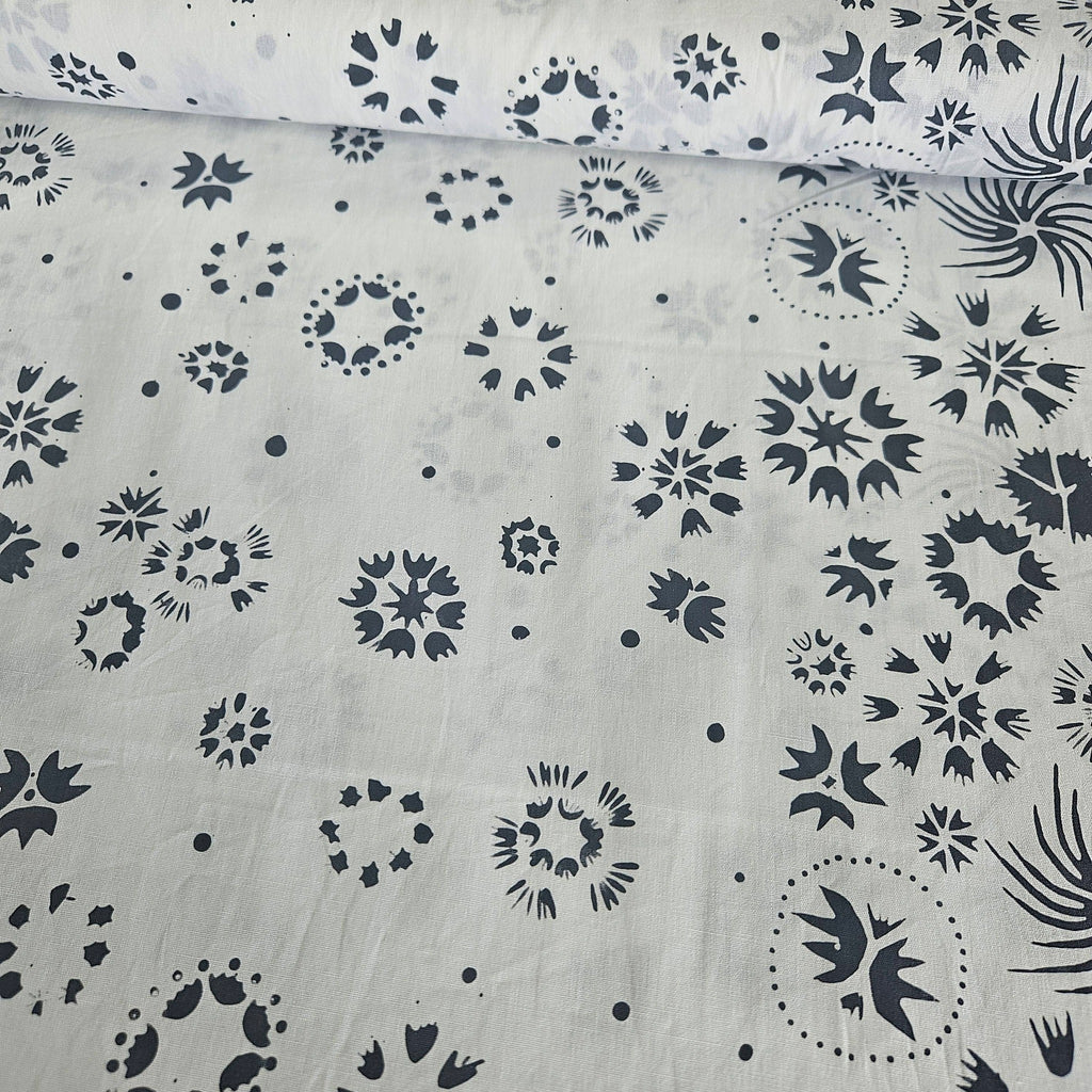 Hoffman - Bali Batiks Handpaints Border Zinc 618 100% Cotton Fabric
