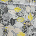 Stof - Leaves of Light Leaf Grey 100% Cotton Fabric - Crafts and Quilts
