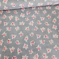 Stof - Bella Rosa Mauve Rose Bouquets 100% Cotton Fabric - Crafts and Quilts