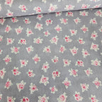 Stof - Bella Rosa Mauve Rose Bouquets 100% Cotton Fabric - Crafts and Quilts