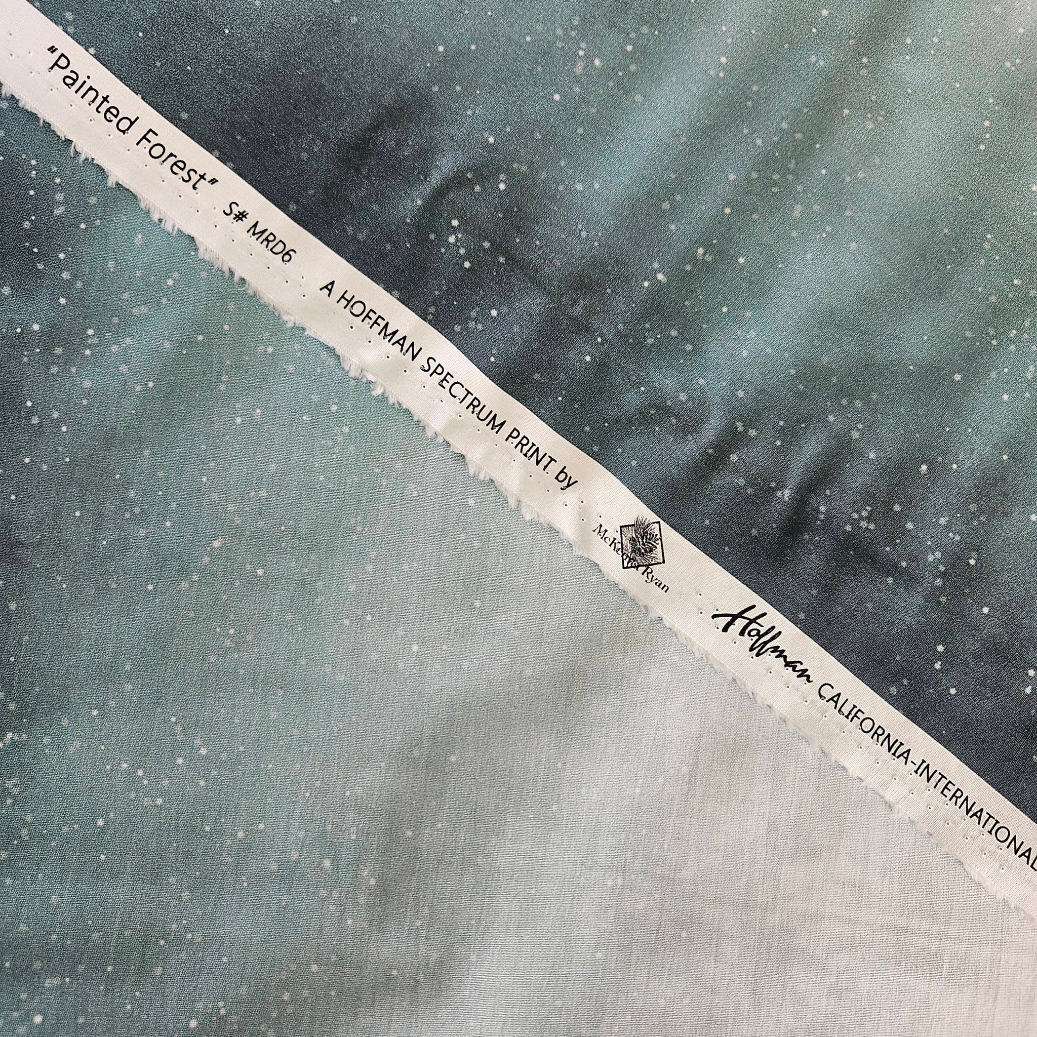 Hoffman - Painted Forest MRD6 Charcoal 100% Cotton Fabric - Crafts and Quilts
