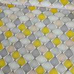 Stof - Leaves of Light Geo Grey 100% Cotton Fabric - Crafts and Quilts