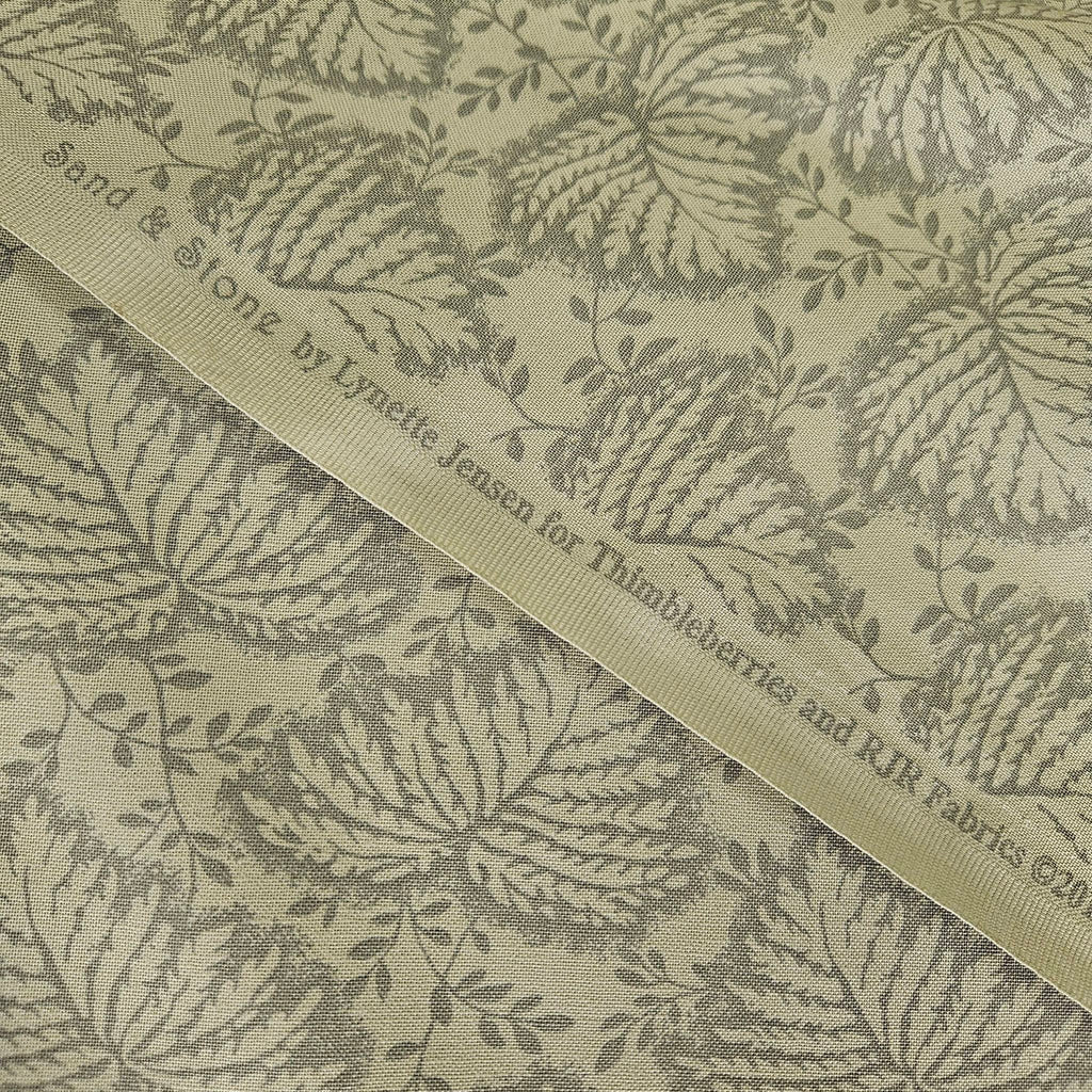 RJR Fabrics - Sand and Stone by Thimbleberries Leaves Green 100% Cotton Fabric - Crafts and Quilts