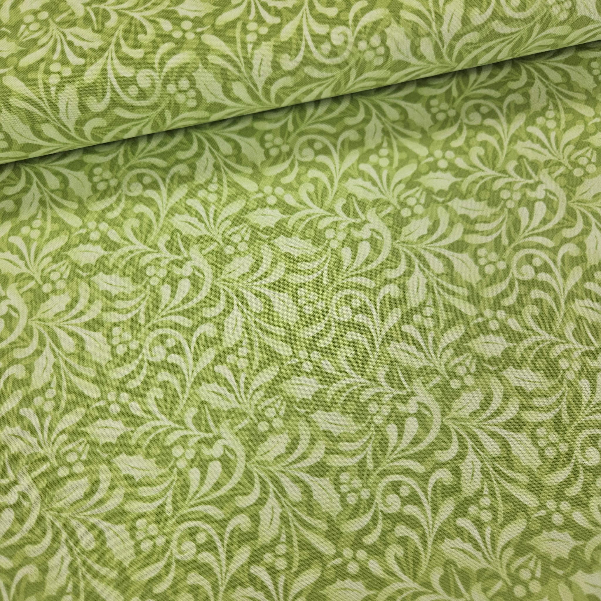 Benartex - Santa's Here Green 100% Cotton Fabric