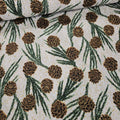 Hoffman - Meet Magnolia Pine Cones Metallic R7680 100% Cotton Fabric