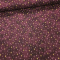 Stof - Sparkle Gold and Plum Tiny Star 100% Cotton Fabric