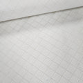 Tone on Tone - White on Cream Grid 100% Cotton Fabric - Crafts and Quilts