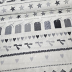 Stof - Christmas for Friends Icons White 100% Cotton Fabric