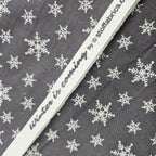 Stof - Winter is Coming Snowflakes Grey 100% Cotton Fabric