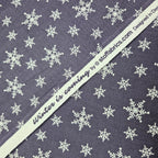 Stof - Winter is Coming Snowflakes Blue 100% Cotton Fabric