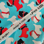 Robert Kaufman - Scottie Dogs on Aqua 100% Cotton Fabric