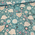 Camelot Cottons - Snowfall Aqua 4240405 100% Cotton Fabric