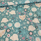 Camelot Cottons - Snowfall Aqua 4240405 100% Cotton Fabric