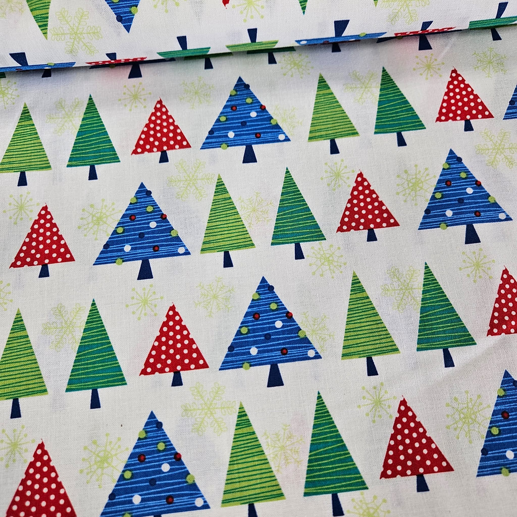 Benartex - Mitzi Powers Christmas Trees 100% Cotton Fabric