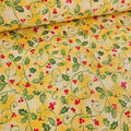 Benartex - Santa's Here Yellow Holly 100% Cotton Fabric