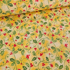 Benartex - Santa's Here Yellow Holly 100% Cotton Fabric