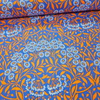 Kaffe Fassett and Morris and Co - Michaelmas Daisy Cobalt PWKW007 - 100% Cotton Fabric by Free Spirit