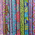 Ten piece Fat Quarter Bundle - Kaffe Fassett and Morris and Co - Bolds - 100% Cotton Fabric by Free Spirit