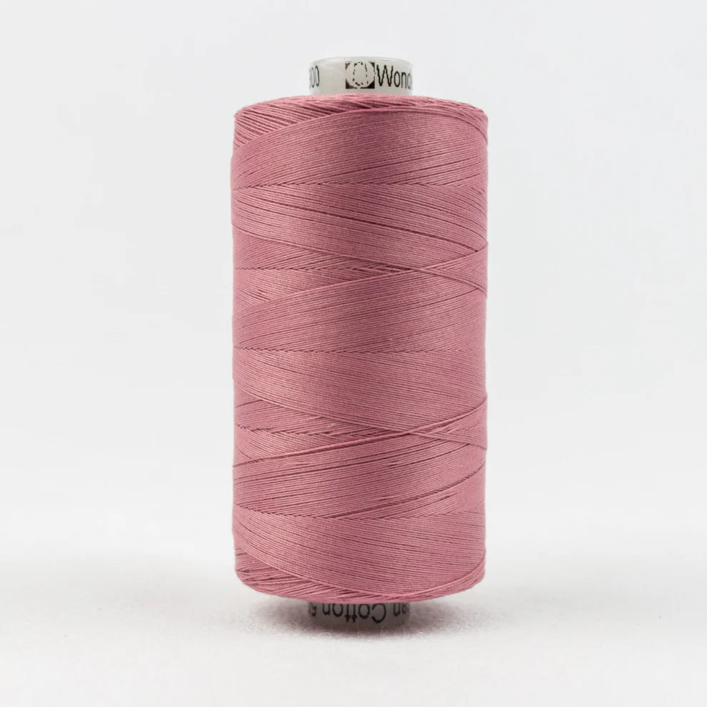 Wonderfil Konfetti 50wt Egyptian Cotton Thread - KT300 Rose 1000m