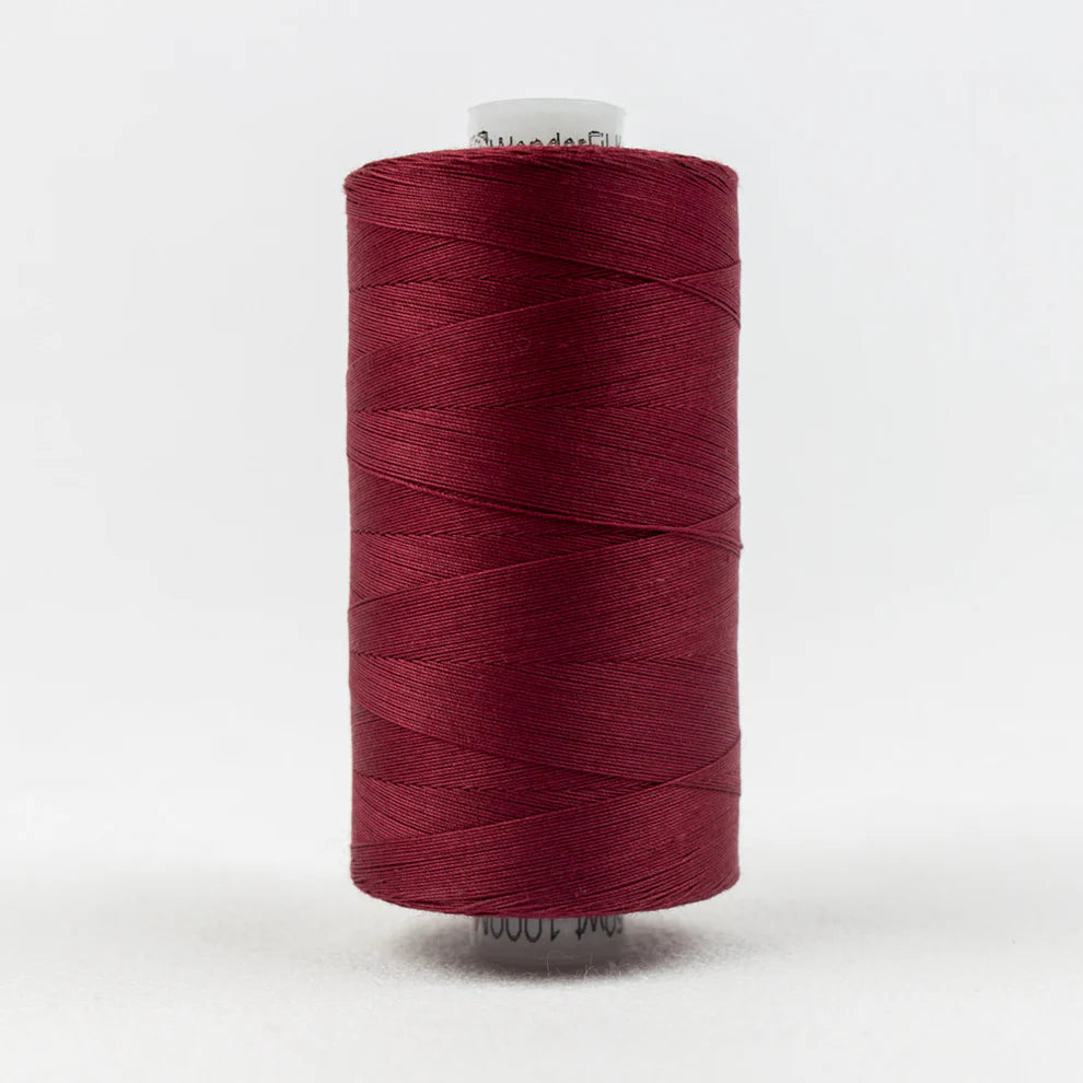 Wonderfil Konfetti 50wt Egyptian Cotton Thread - KT301 Burgudy 1000m