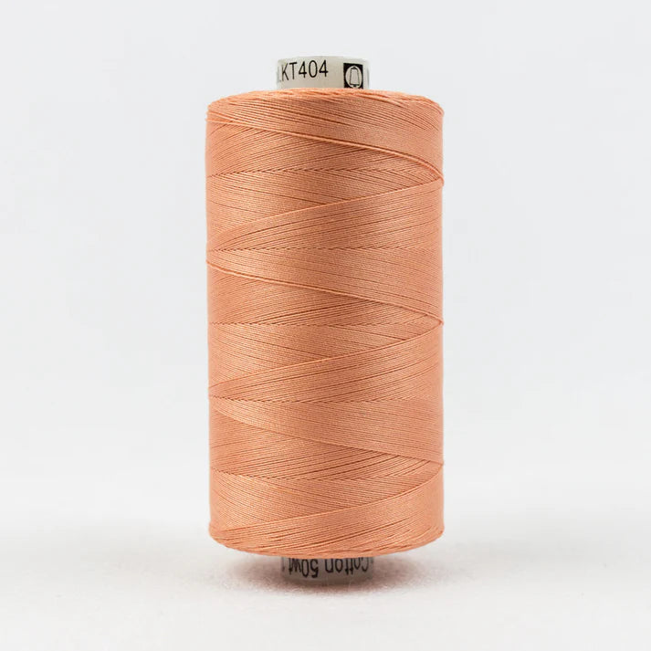 Wonderfil Konfetti 50wt Egyptian Cotton Thread - KT404 Coral 1000m