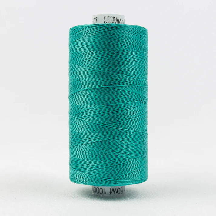 Wonderfil Konfetti 50wt Egyptian Cotton Thread - KT607 Teal 1000m