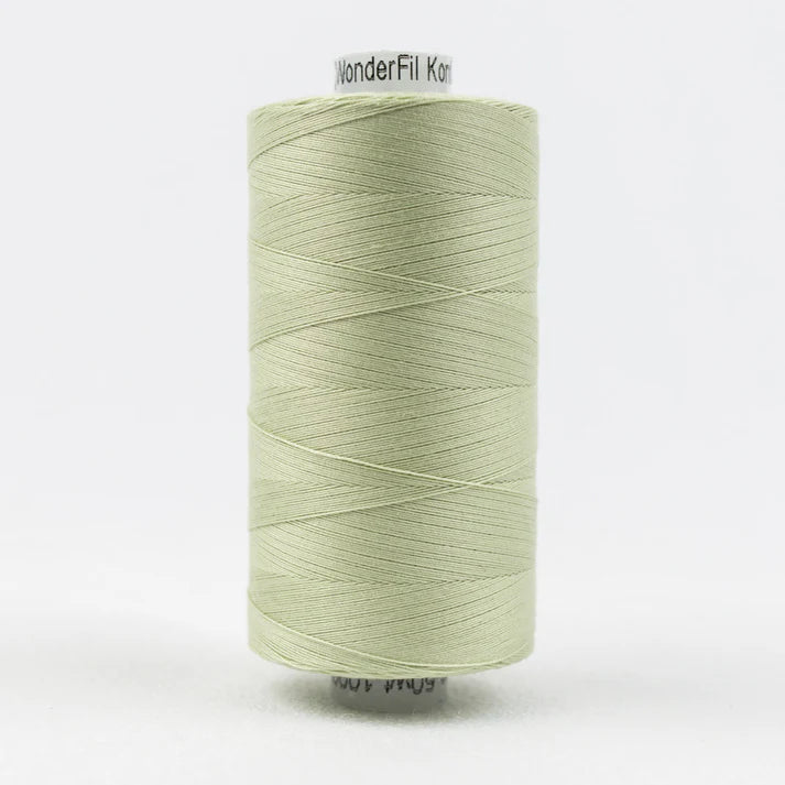 Wonderfil Konfetti 50wt Egyptian Cotton Thread - KT700 Light Sage Green 1000m