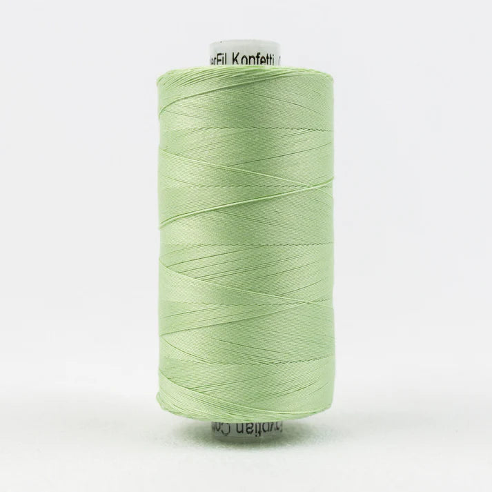 Wonderfil Konfetti 50wt Egyptian Cotton Thread - KT706 Mint Green 1000m