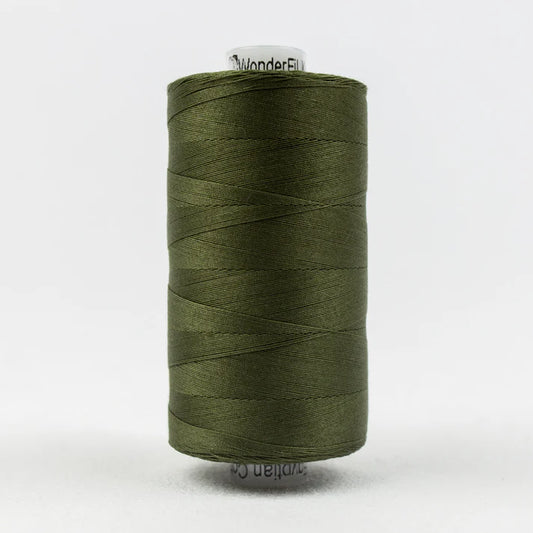 Wonderfil Konfetti 50wt Egyptian Cotton Thread - KT707 Pine Green 1000m