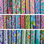 Thirty piece Fat Quarter Bundle - Kaffe Fassett and Morris and Co - The Collection - 100% Cotton Fabric by Free Spirit