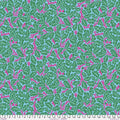 Kaffe Fassett and Morris and Co - Oak Turquoise PWKW003  - 100% Cotton Fabric by Free Spirit
